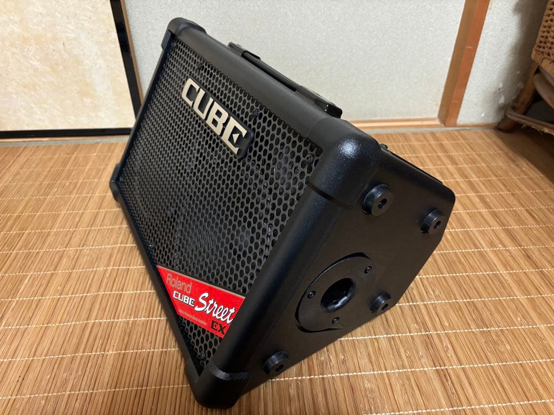 【路上ライブセット】Roland アンプ、マイク、譜面台、キャリーカート