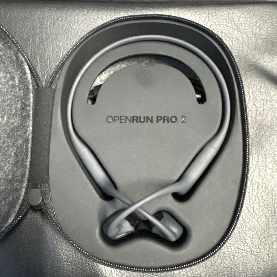 ショックス 骨伝導 openrun pro2 標準サイズ　ブラック