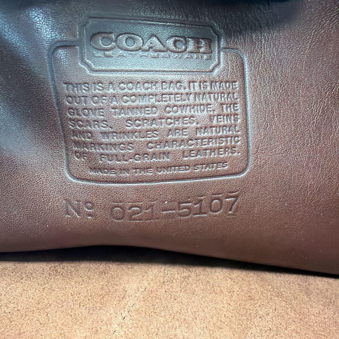 良品 オールドコーチ ビジネスバッグ ヴィンテージ ブラウン 5107 希少品