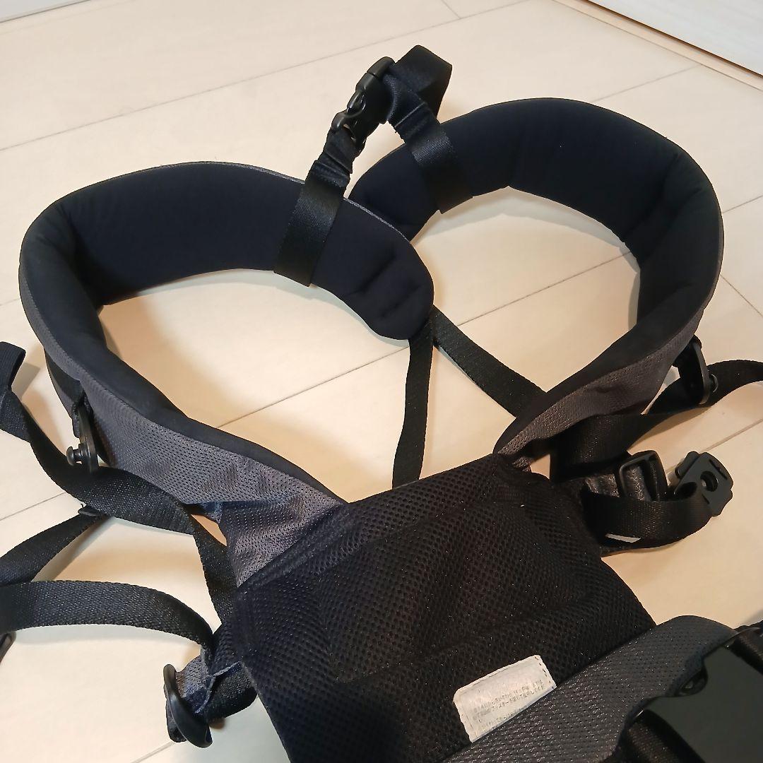 アンジェレッテ ベビーキャリアオン ヒップシート 抱っこ紐 チャコールグレー