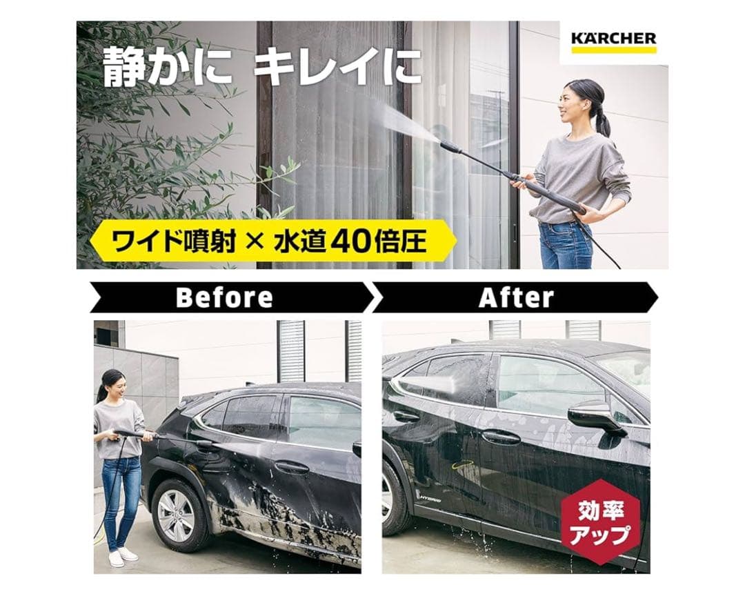 KARCHER 高圧洗浄機 K2 サイレント & MJJC 泡フォームガン
