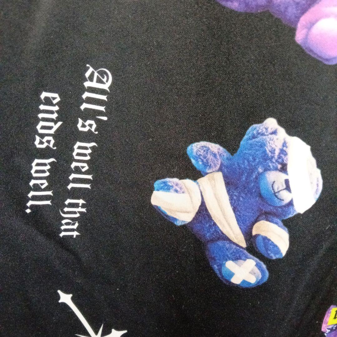 トレーナー　スウェット　テディベア　総柄　オーバーサイズ　ストリート　Y2K