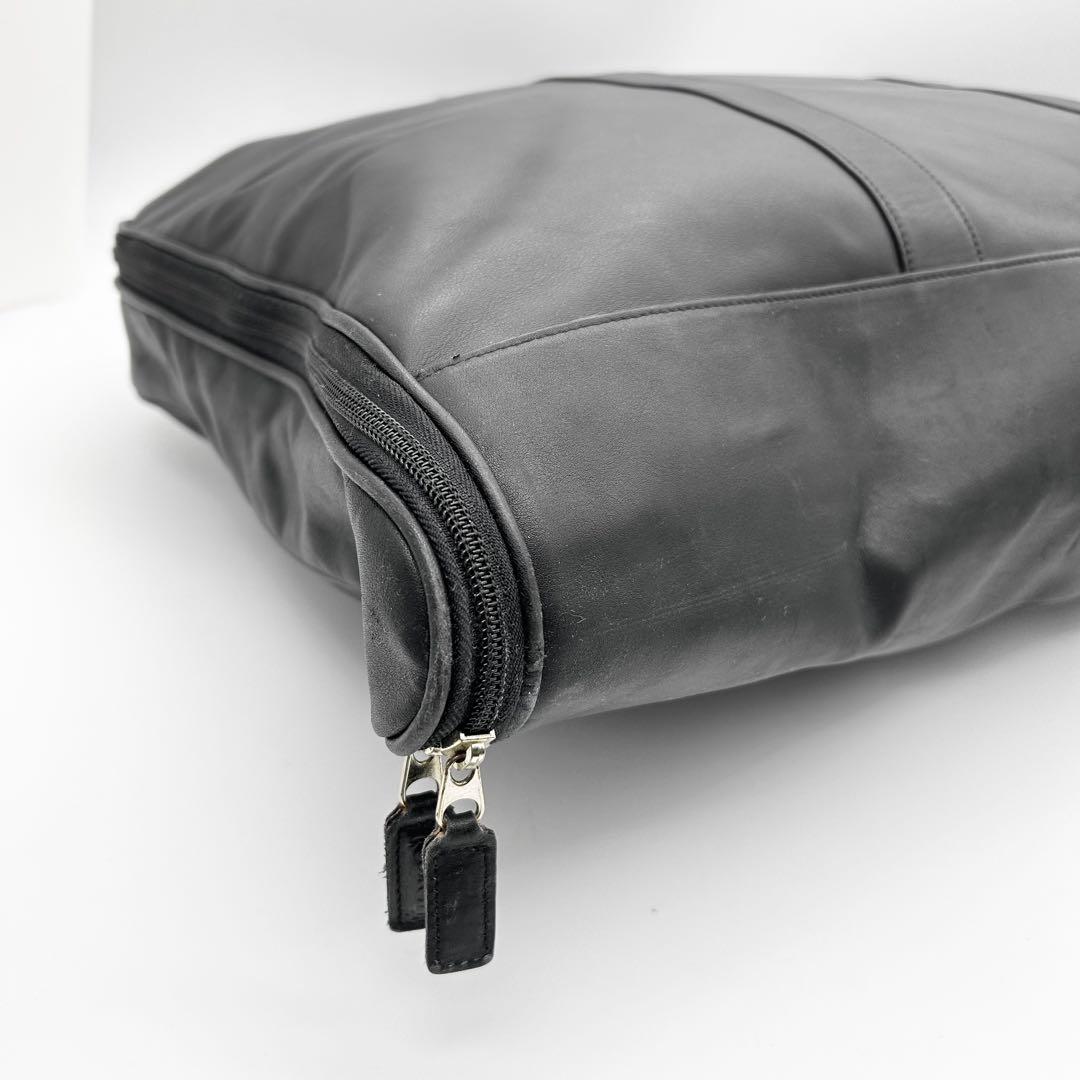 希少◎　コーチ　ガーメントバッグ　スーツケース　スーツカバー　レザー　黒　大容量