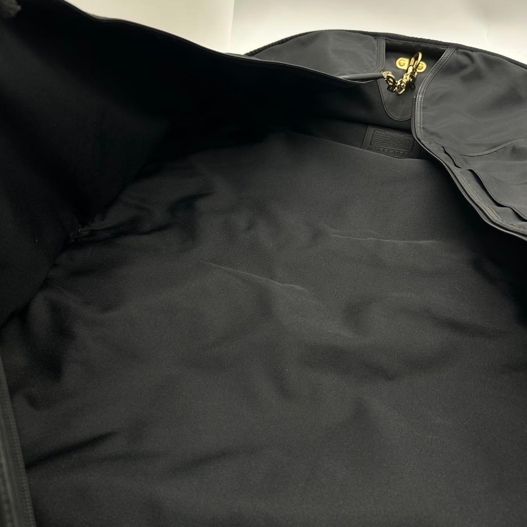 希少◎　コーチ　ガーメントバッグ　スーツケース　スーツカバー　レザー　黒　大容量