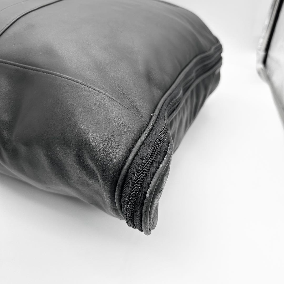 希少◎　コーチ　ガーメントバッグ　スーツケース　スーツカバー　レザー　黒　大容量