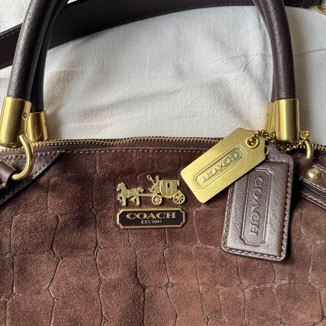 バッグ coach madison sophia leather bag