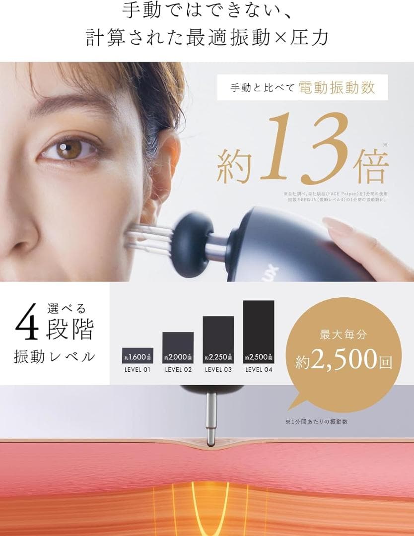 【新発売 フェイスポイントガン】NIPLUX BEGUN 美顔器