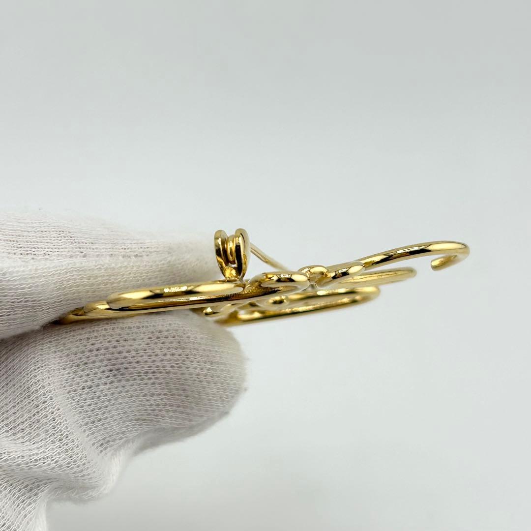 ✨未使用級・箱保存袋付き✨　LOEWE ロエベ　ブローチ　アナグラム　ゴールド