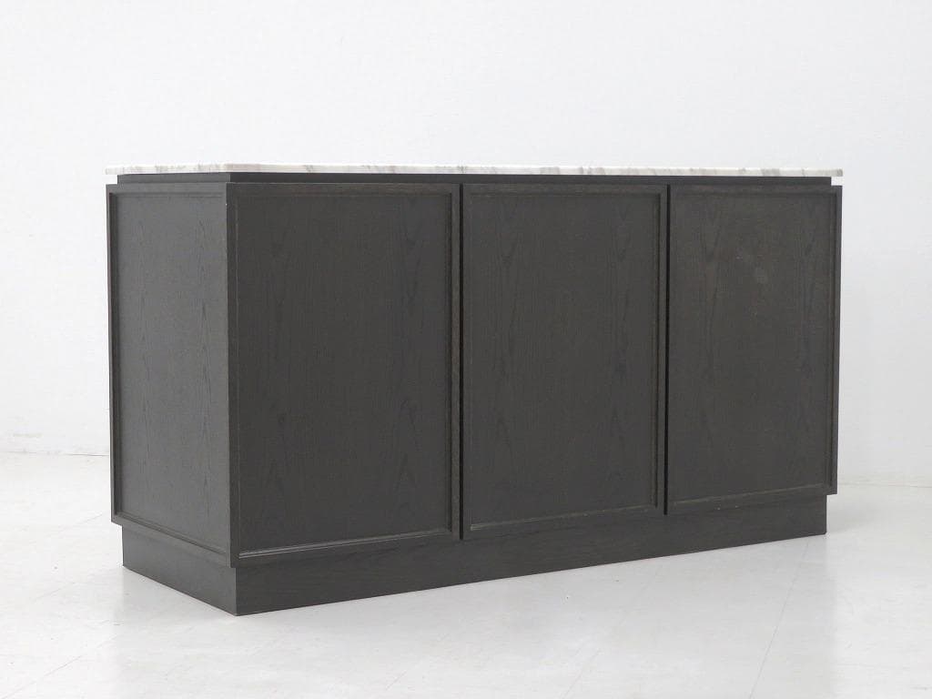 展示品　大理石　オーク材　受付カウンター　キッチンカウンター　キャビネット