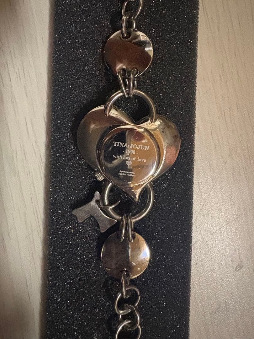 TINA JOJUN 1998 ハート型時計