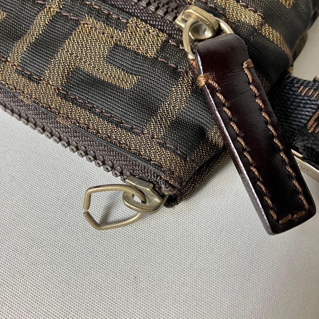 2511-104｜専用｜フェンディ ショルダーバッグ ダークブラウン ズッカ柄
