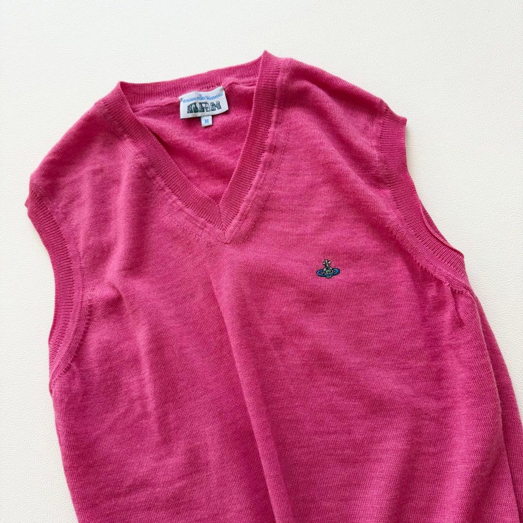 希少　ヴィヴィアンウエスト　ピンク　ニット　ベスト