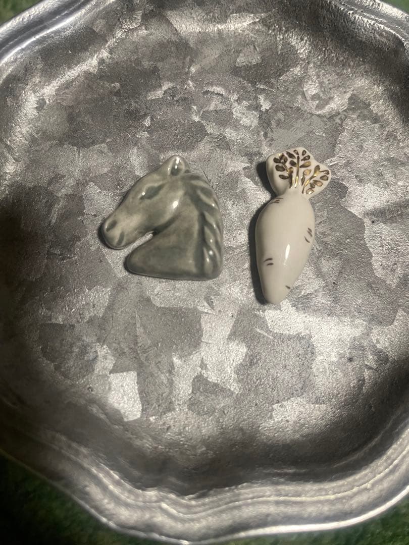 竹内美咲　フェーブ　馬と人参　セット