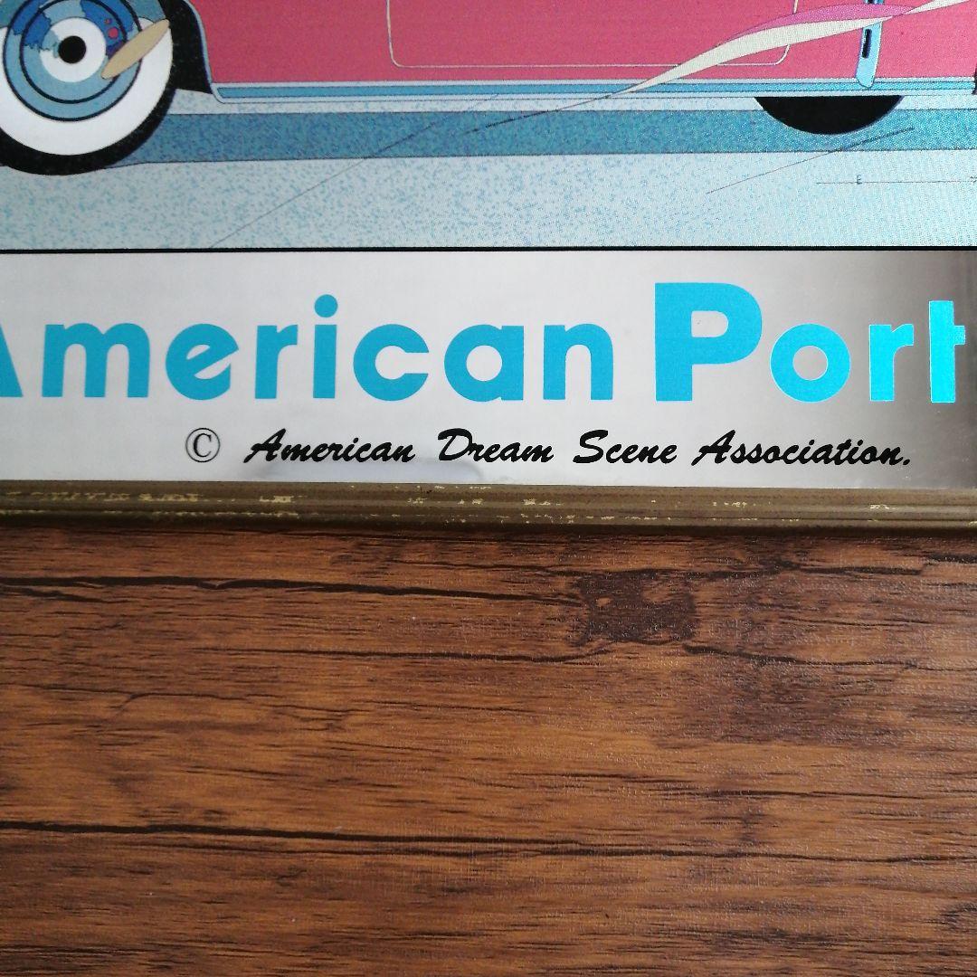 鈴木英人　レトロ　American Portraitアメ車　パブミラー