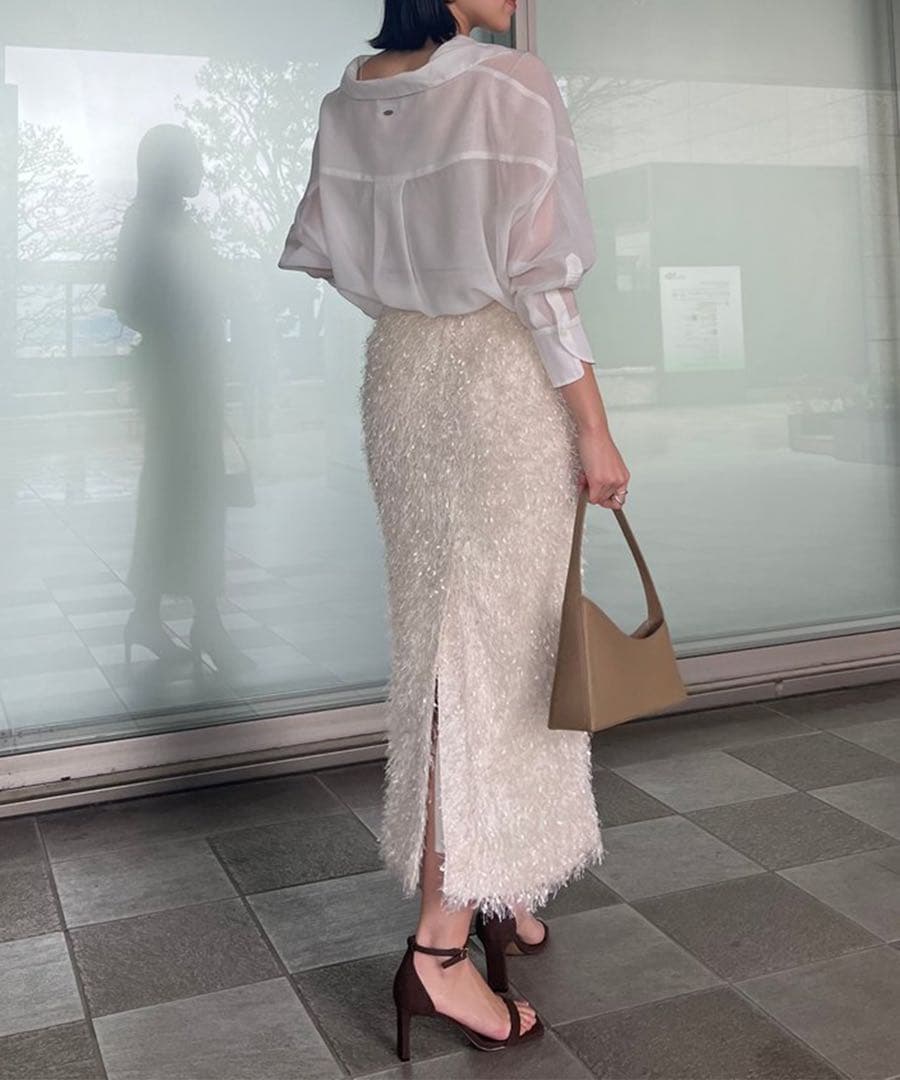 25ss anuans アニュアンス　ミニマルシアーオーバーシャツ