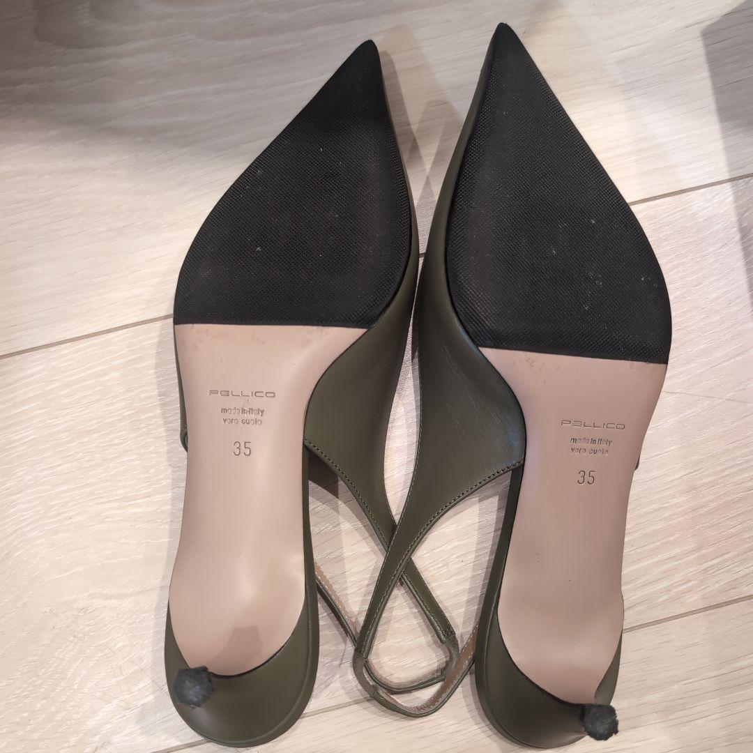 PELLICO ペリーコ BACKSTRAP MULE 35 カーキ