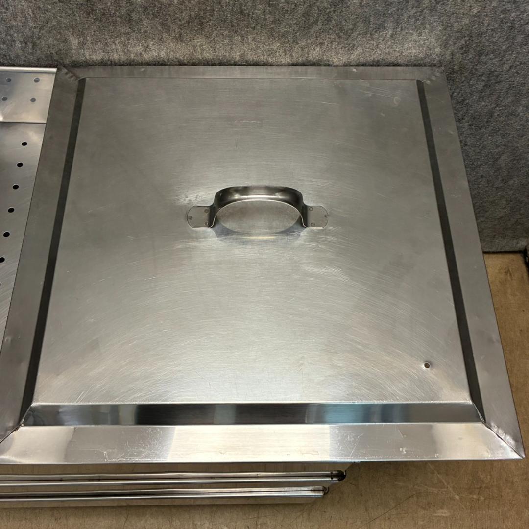 18-8ステンレス　角蒸し器　2段　50㎝