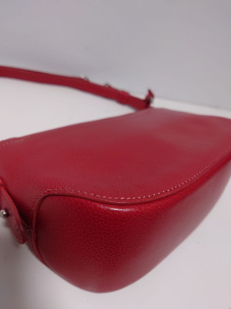 未使用級✨土屋鞄 トーンオイルヌメ クラルテ？ 2way ショルダーバッグ 赤