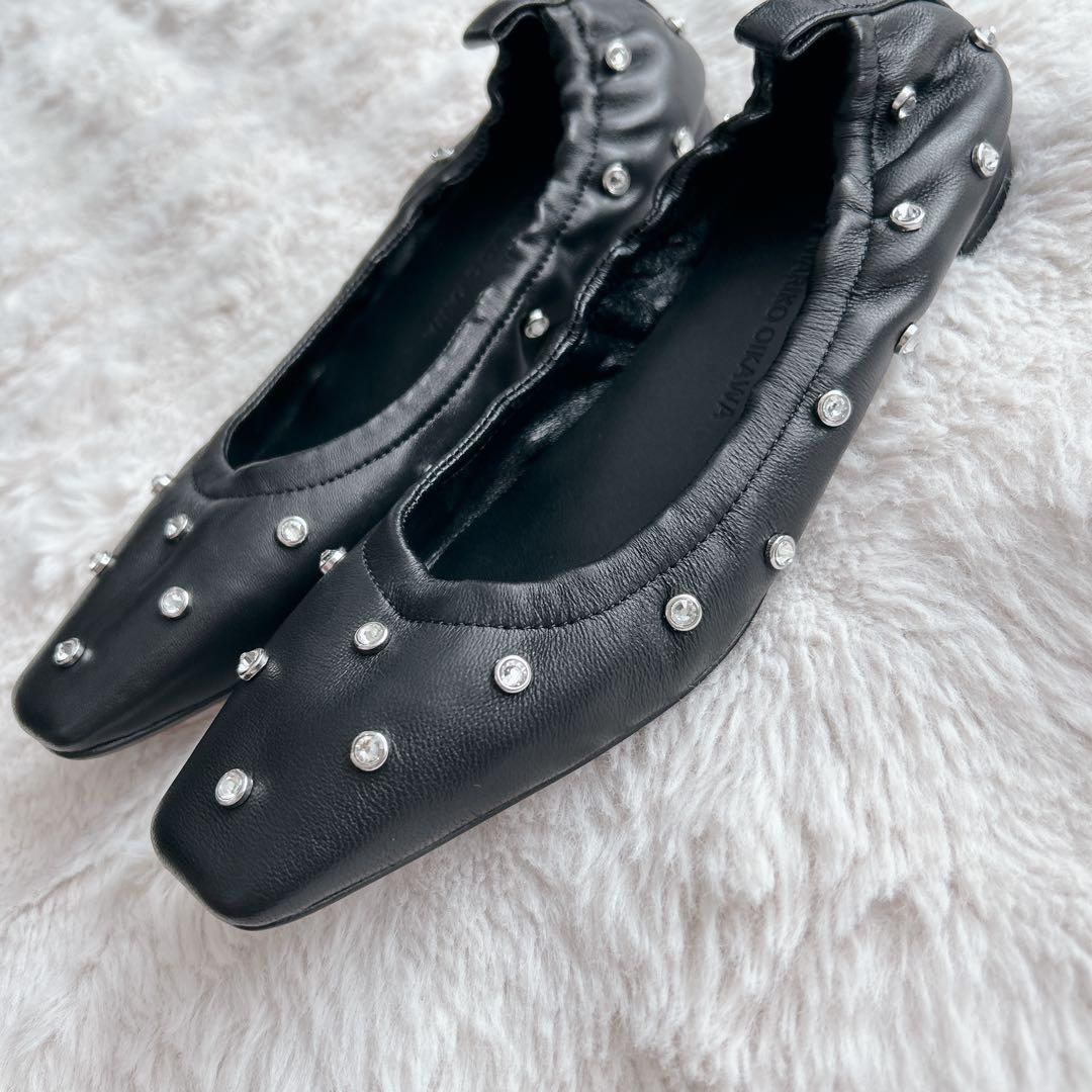 本革✨ツルバイマリコオイカワ★Millenia フラットシューズ　バレエシューズ