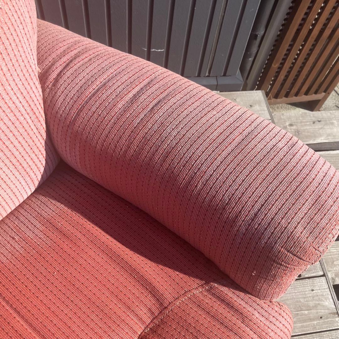 北欧レトロ ミッドセンチュリー 1人掛けソファー アームチェア ピンク