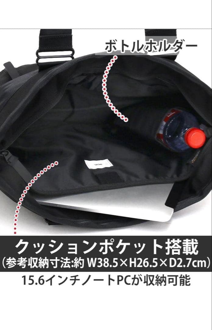 【未使用に近い】エースジーン　ネイビー トートバッグ ナイロン製