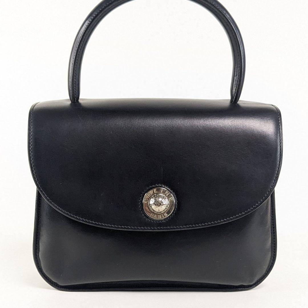 美品　CELINE　セリーヌ　ハンドバッグ　トップハンドル　レザー　スターボール