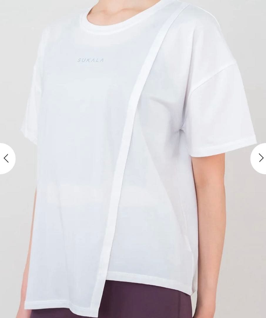 SUKALAミックスアンドマッチトリプルセットアップ ヘムTee/ブラトップ S