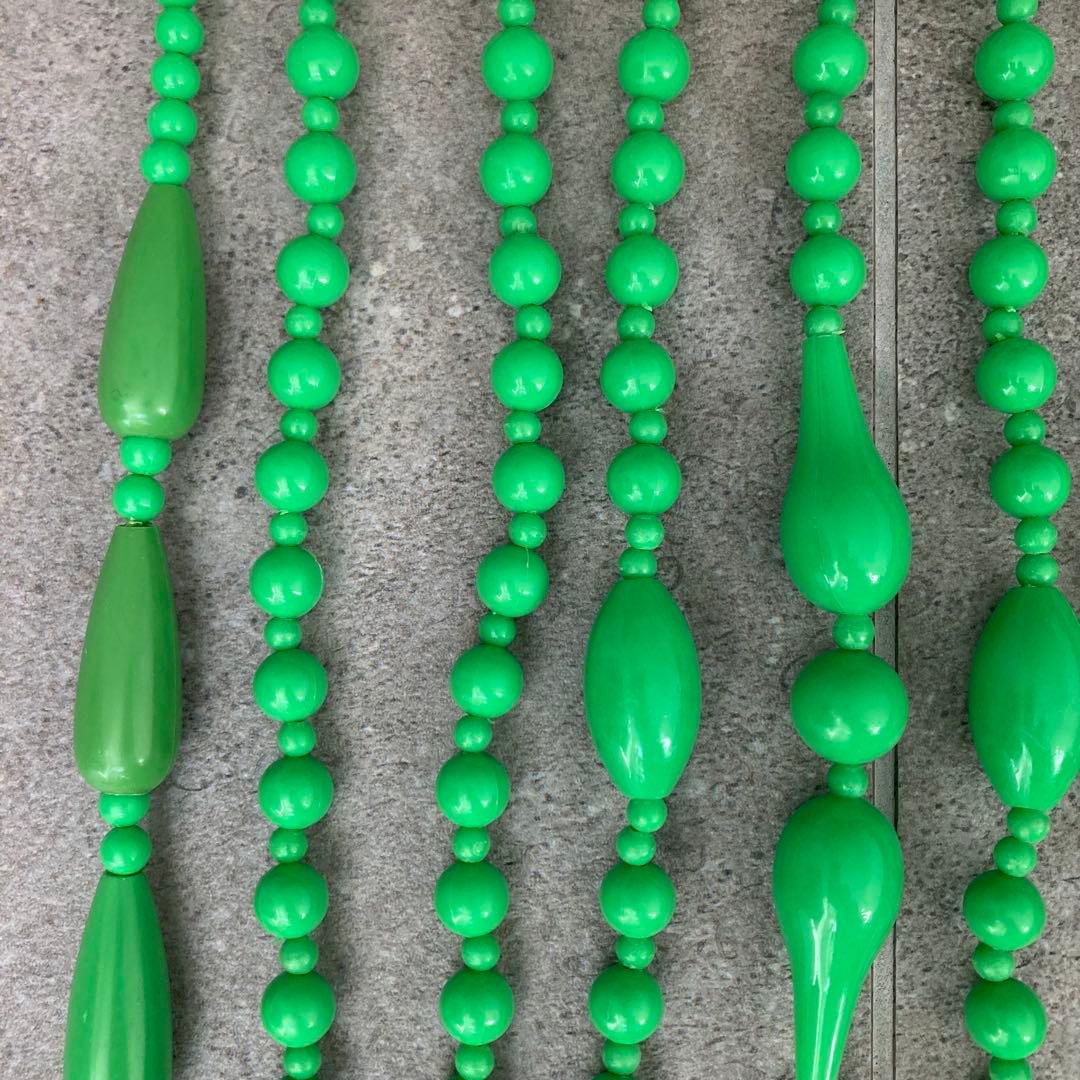 当時物 昭和レトロ レトロポップ 珠のれん グリーン