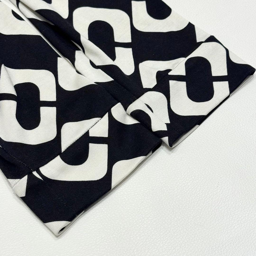 【美品】DIANE von FURSTENBERG ラップワンピース チェーン柄