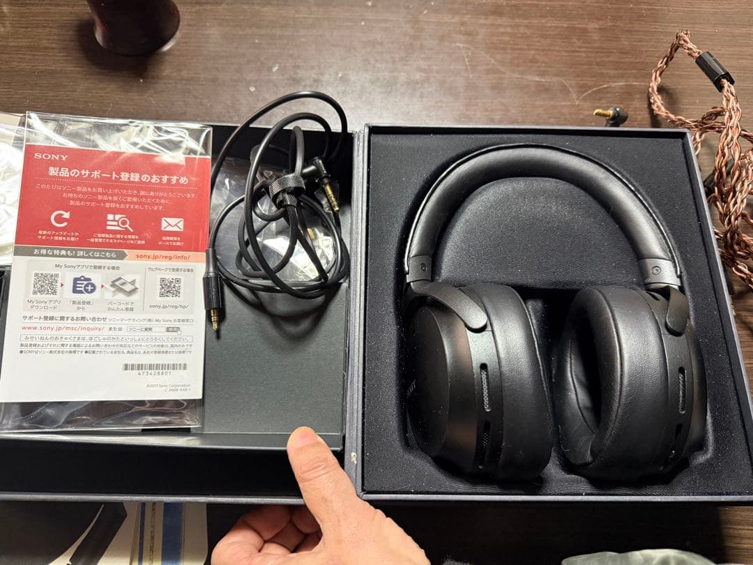 ソニーSONY ベッドホン、リケーブルのセット