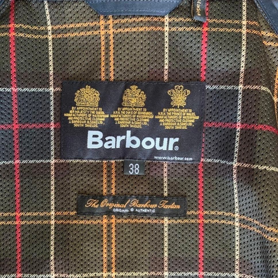 Barbour ビデイル ネイビー ノンワックス 38