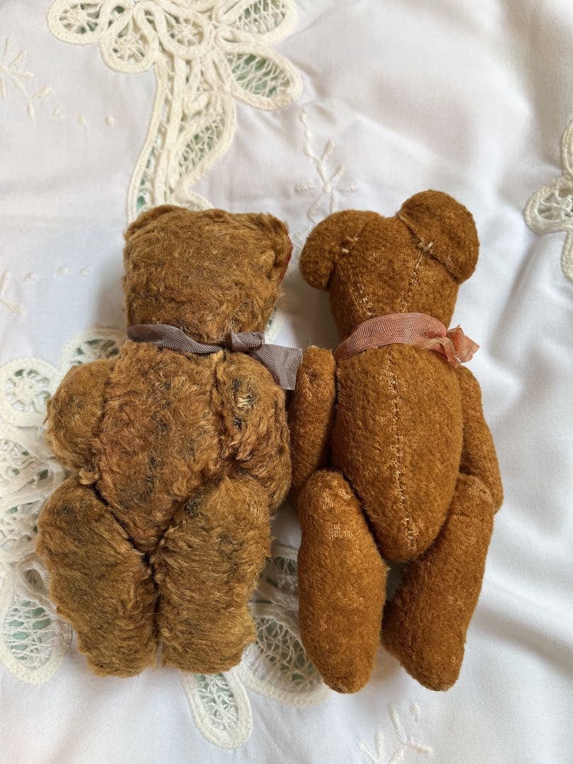 アンティークテディベア　フランス　ふたつセット
