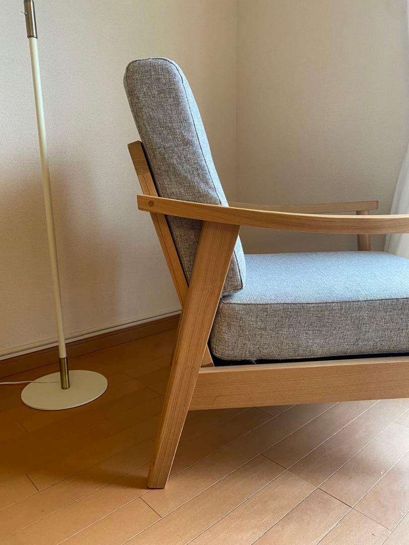 【coco】RE:CENO リセノ HENRY 1人掛けソファ グレー