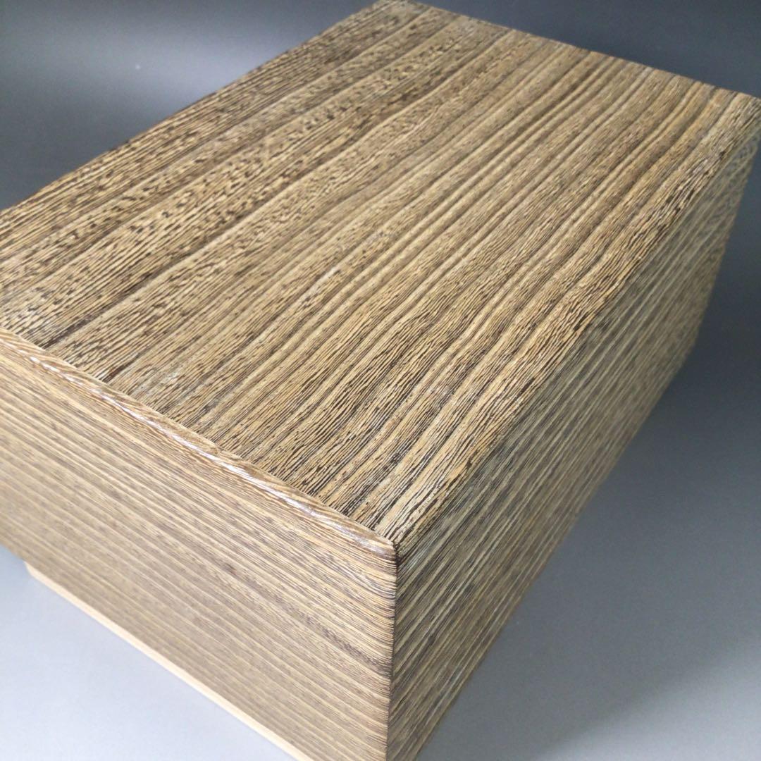 Ｒ８５８　茶箱　『指物師　大崎雄斉作』『焼桐』『利休茶箱』　紙箱　茶道具