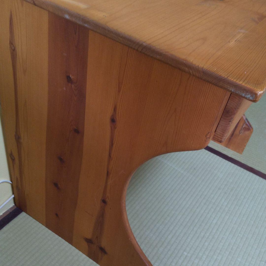 天然木パイン材　学習机