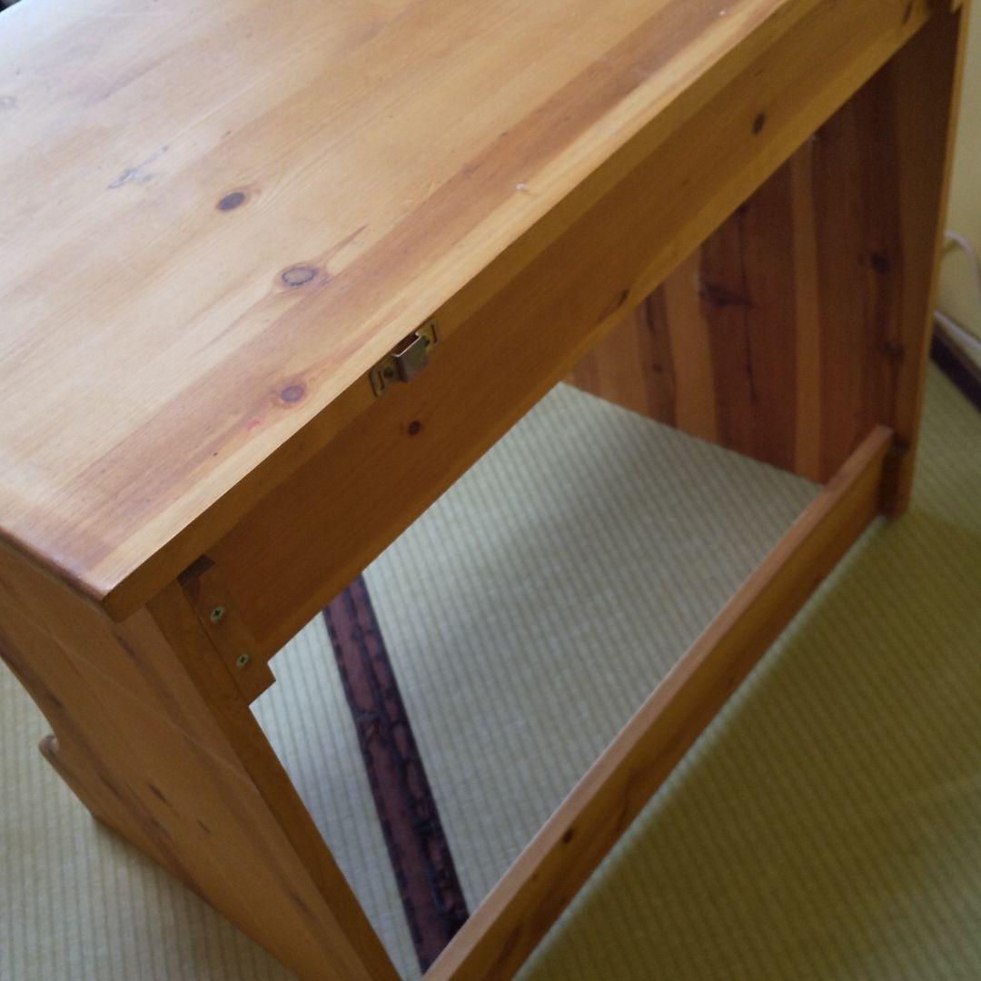 天然木パイン材　学習机