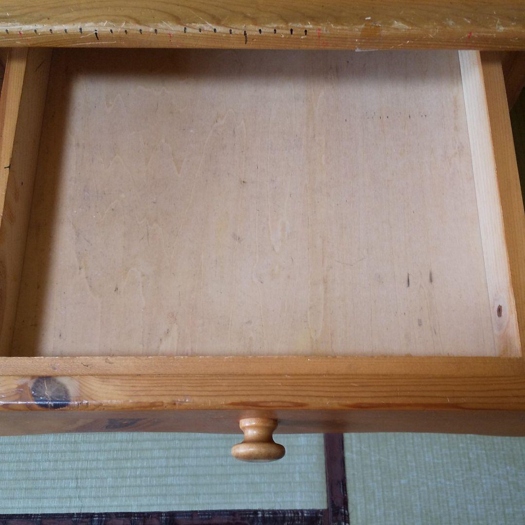 天然木パイン材　学習机