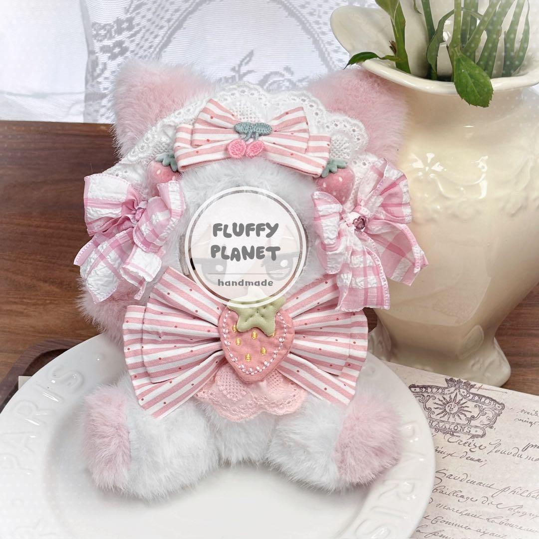 ★ シキ ★10cm おすわり イチゴ飴ネコちゃん #55 2点セット