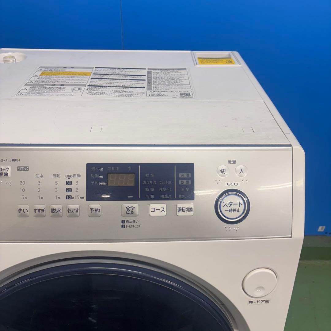 595 SHARP 半年保証付　ドラム式洗濯機　左開き　10kg 6kg 極美品