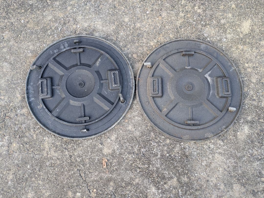 2枚セット　ベスト　BK　マンホールカバー　マンホール蓋　浄化槽　Φ450