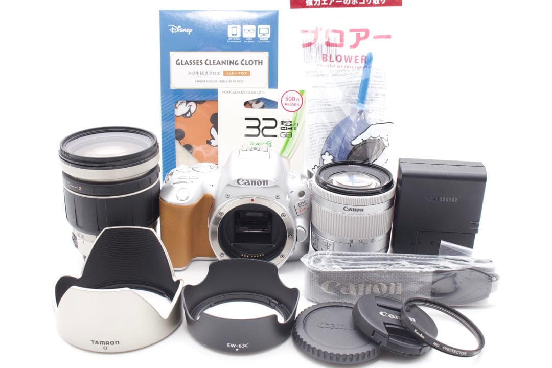 ゲリラセール！ほぼ新品❣️Canon EOS Kiss X9 ダブルレンズシルバー