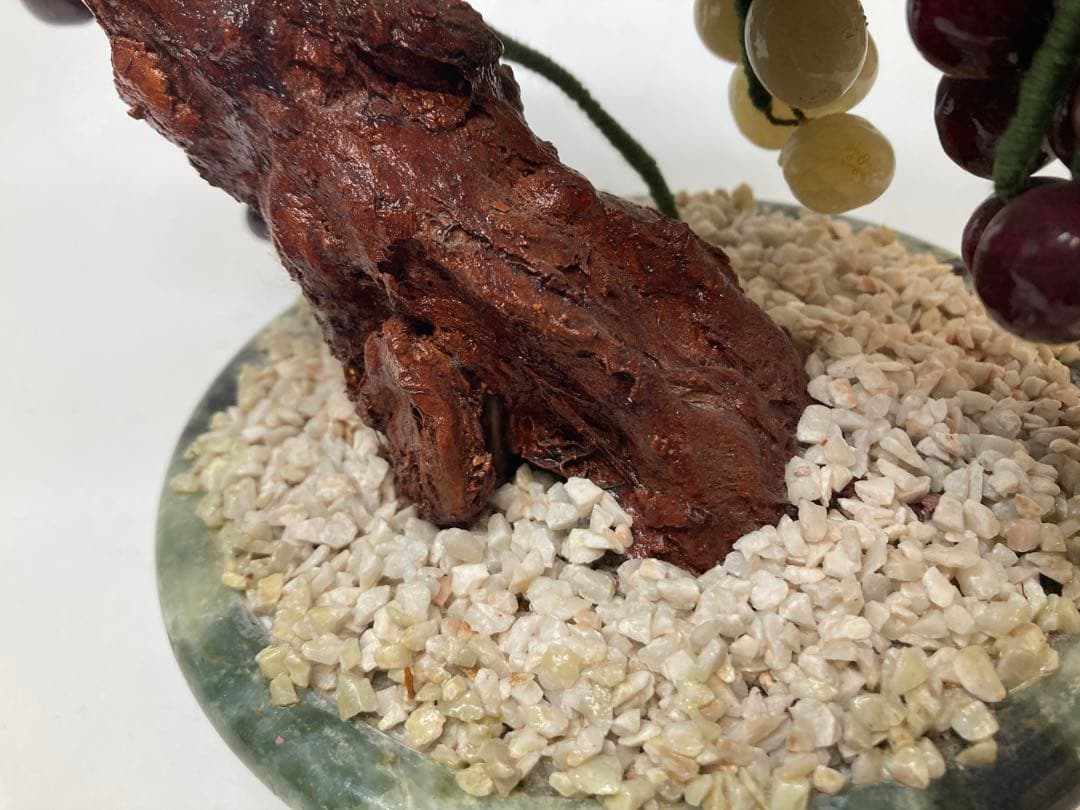 中国美術　天然石　玉石盆栽