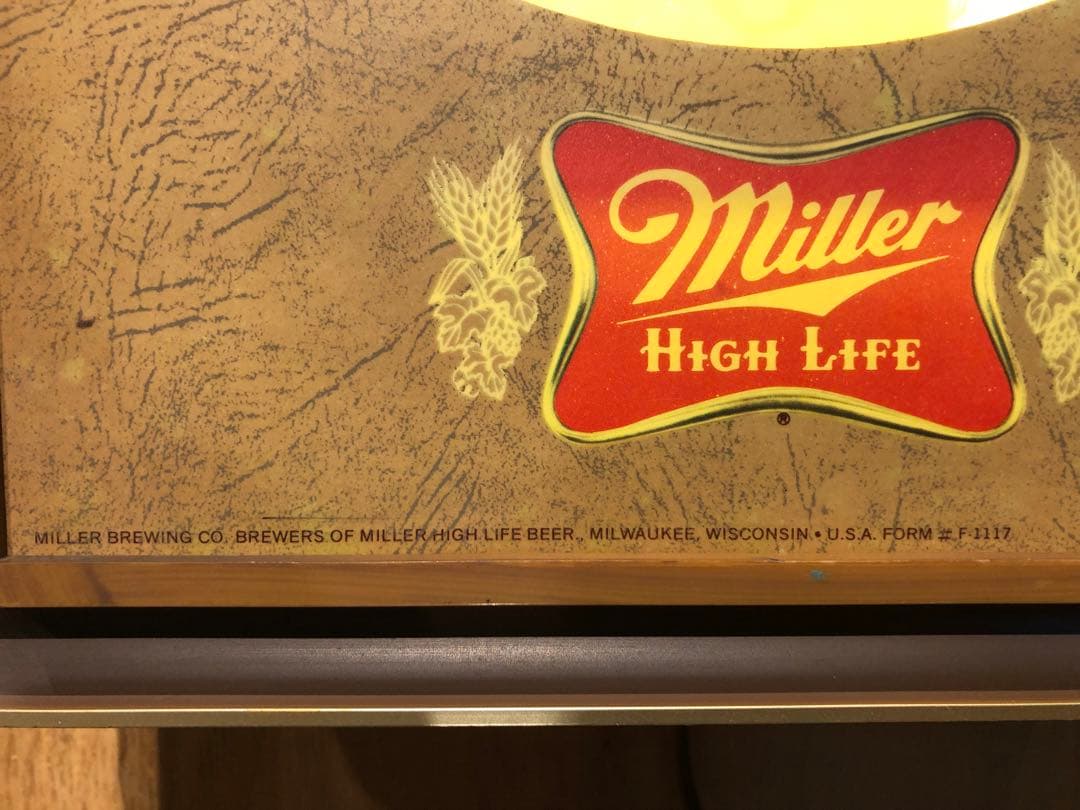 Miller beer ミラービール　ライトサイン　クロック　ビンテージ