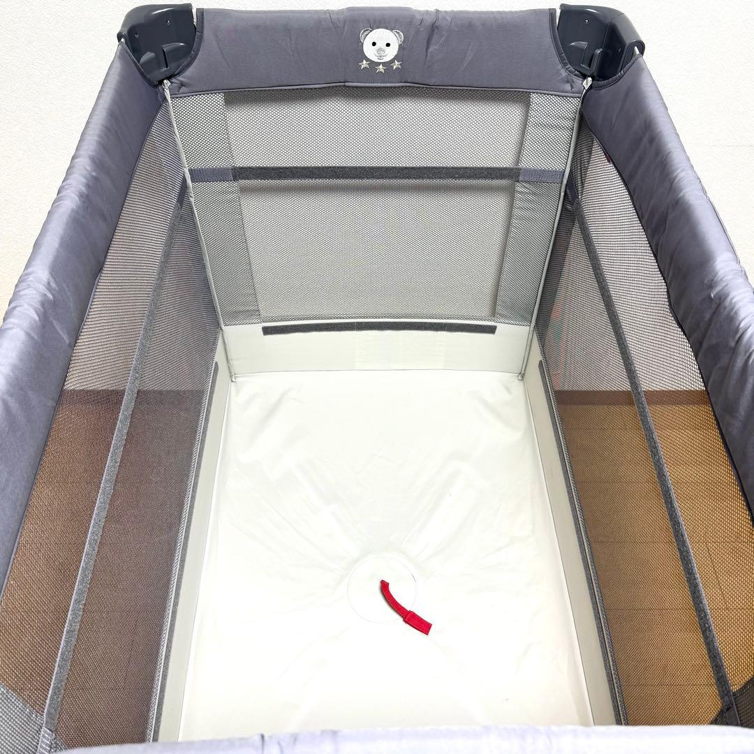 ⭐️ほぼ未使用⭐️ aprica ココネルエアー　AB グレーベアー　ベビーベッド