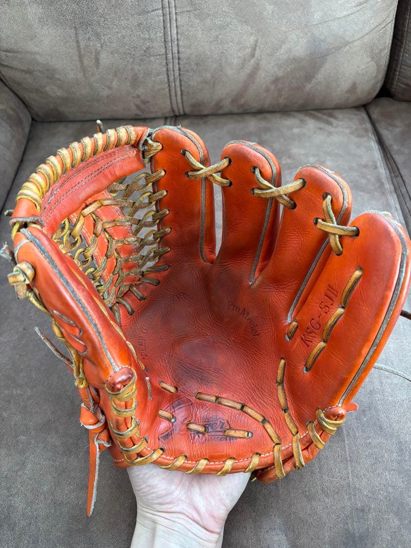 久保田スラッガー 硬式用野球グローブ オレンジ