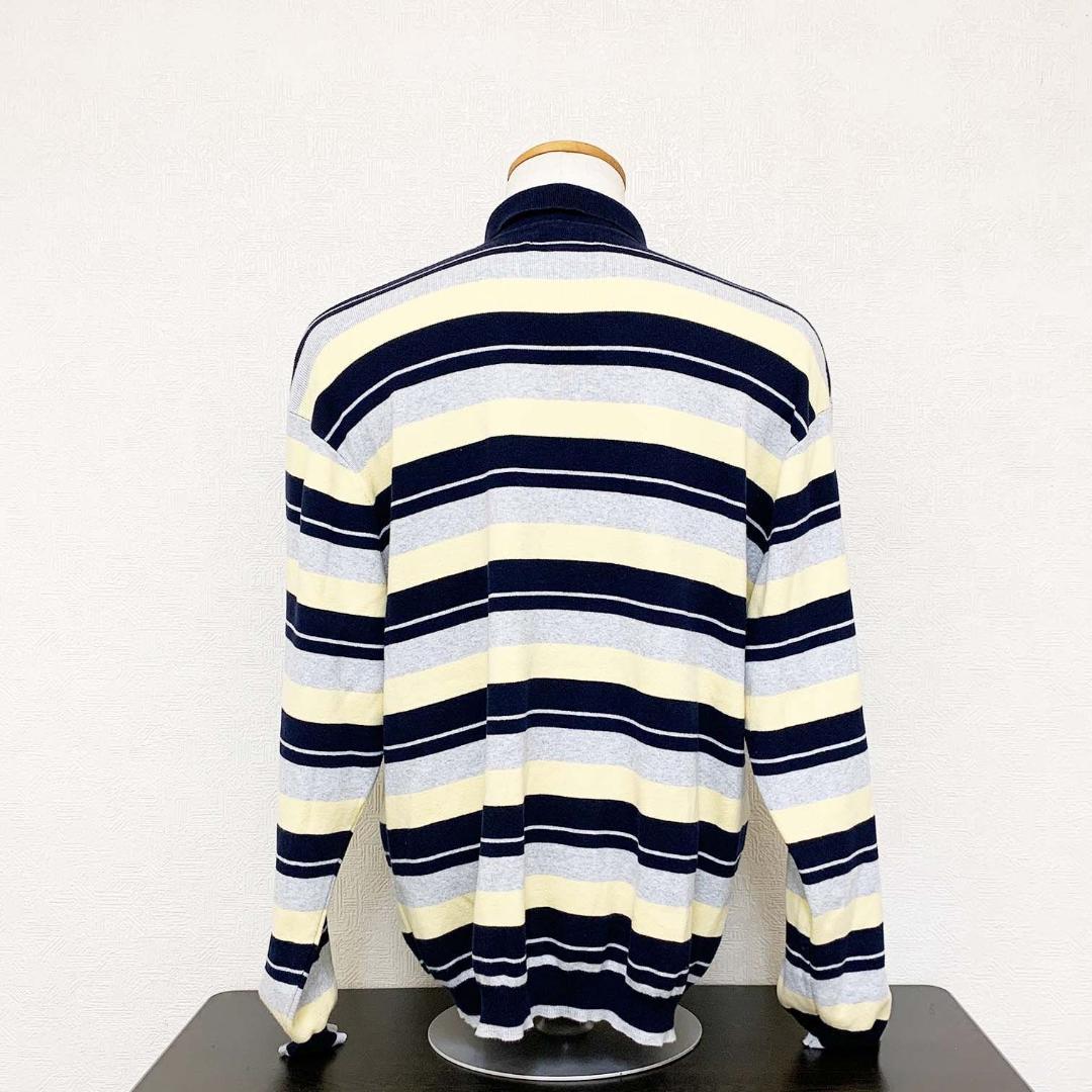 【美品】シュプリーム ストライプ ジップアップポロシャツ