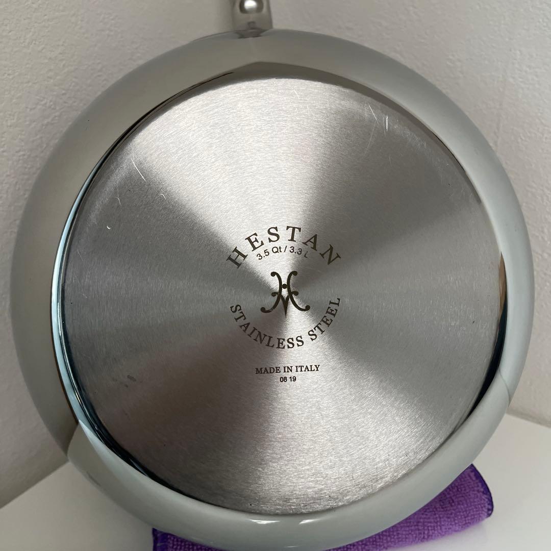 Hestan ステンレススチール マスターパン　２４㎝　スチーマー付き
