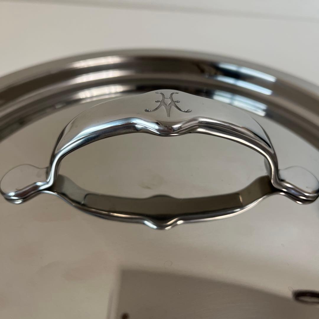 Hestan ステンレススチール マスターパン　２４㎝　スチーマー付き