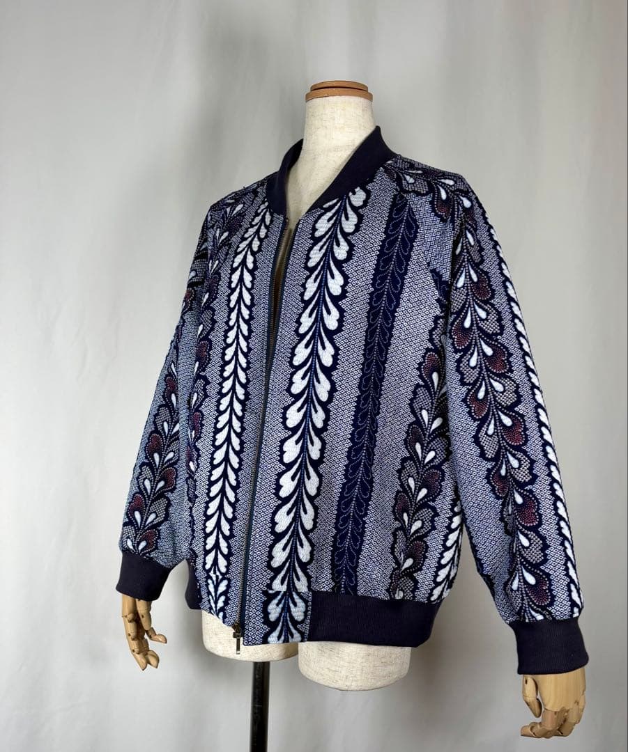 浴衣リメイク92番　有松鳴海絞り一重スカジャン風