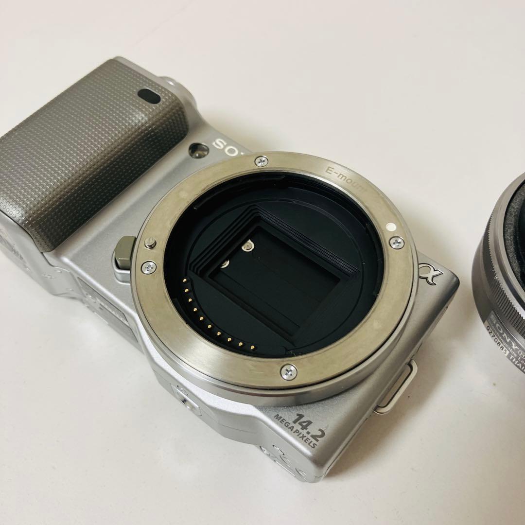 SONY ミラーレス一眼NEX-5 カメラエラー品 単焦点レンズ付